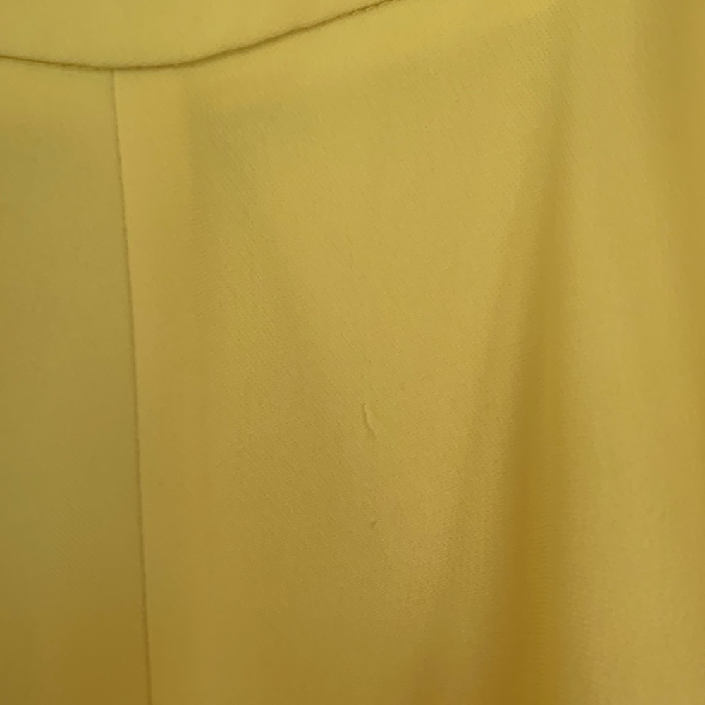MOSCHINO BOUTIQUE Pastel Yellow Baby Doll Midi Asymmetrical Dress size 6 - Picture 13 of 13